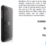 Harga Pre-Order Blackberry Z10 sekitar 7.8 Juta