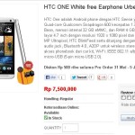 Harga HTC One Di Indonesia dibandrol 7.5 Juta