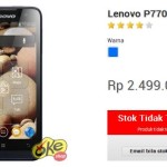 Harga Lenovo P770 Dibandrol 2,4 Jutaan