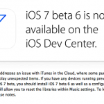 iOS 7 Beta 6 Resmi Dirilis di iOS Developer Center