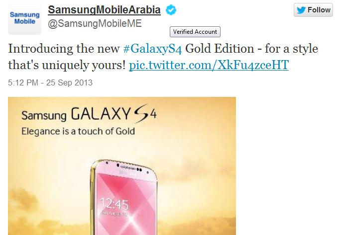 Samsung Luncurkan Galaxy S4 Gold Edition2