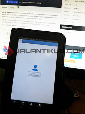 Cara Install dan Download BBM for Android di Tablet