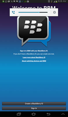 Cara Install dan Download BBM for Android di Tablet