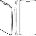 Sketsa G Flex Smartphone dengan layar lengkung dari LG