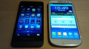 Blackberry Z10 Vs Samsung Galaxy S III