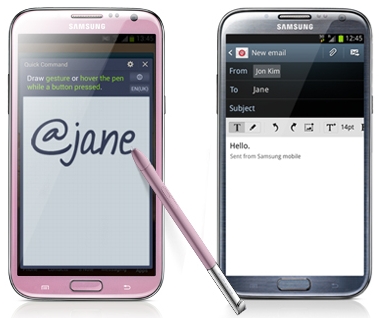 Samsung galaxy Note II pink