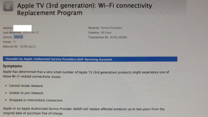 Masalah Wifi pada Apple TV