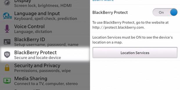 Cara Melacak BlackBerry 10 yang Hilang dengan BlackBerry Protect