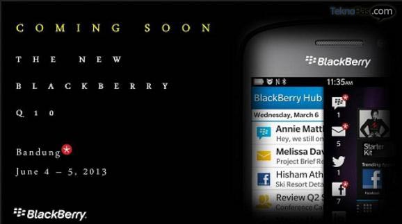 BlackBerry Q10 Diluncurkan di Bandung Pada 4-5 Juni