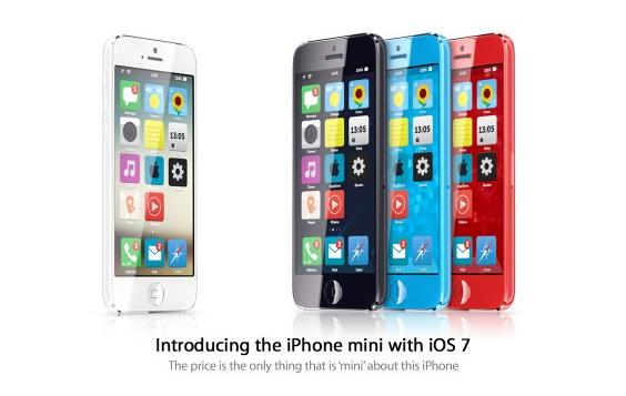 iPhone mini dengan iOS 7