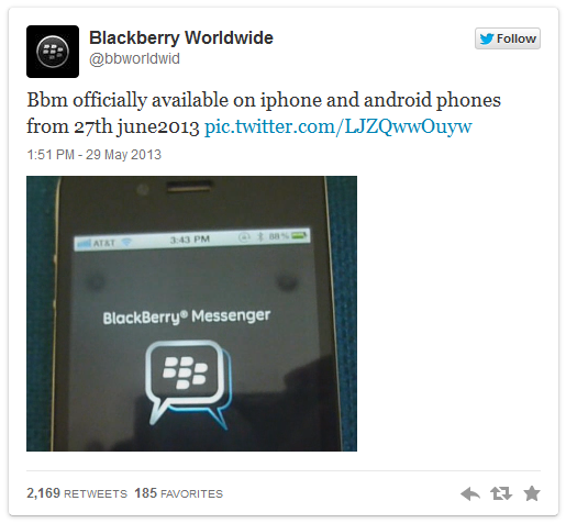 BBM for Android iOS