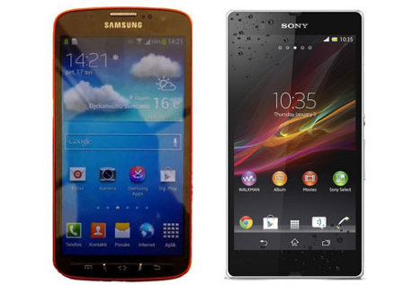 Perbandingan Sony Xperia Z vs Samsung galaxy 4 Active, Hp Anti Air