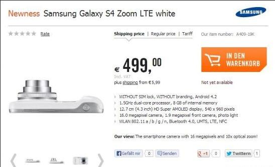 Samsung Galaxy S4 Zoom Sudah Bisa Pre-Order