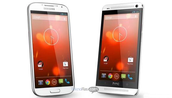 Samsung Galaxy S4 dan HTC One Edisi Google Dibanderol 6 Jutaan