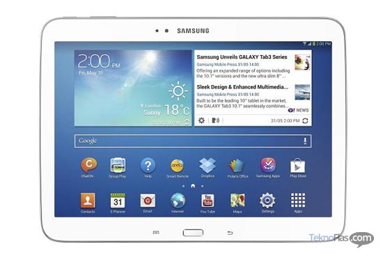 Samsung Galaxy Tab 3 layar 10 inci
