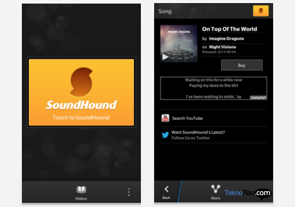 Aplikasi SoundHound Tersedia untuk BlackBerry 10.1