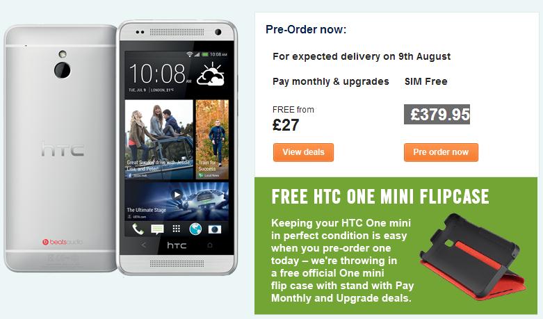 HTC One Mini Mulai Dijual di Inggris 9 Agustus