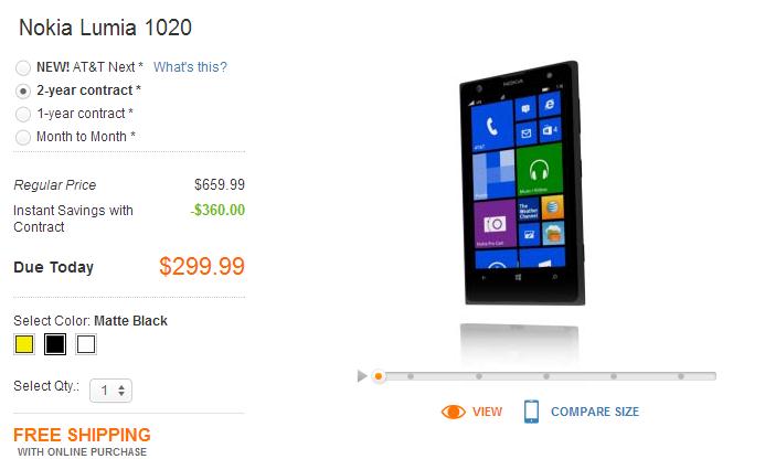 Nokia Lumia 1020 Sudah Bisa Dibeli di AT&T