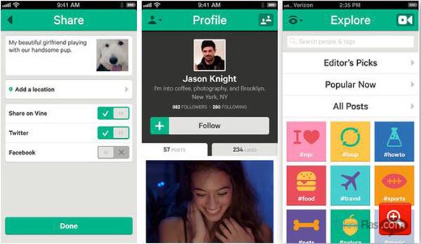 Saingi Instagram Video, Vine untuk iOS Terima Update Besar