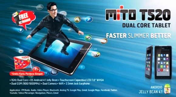 Harga Tablet Andoid Mito T520 Dibanderol Rp 1 Jutaan