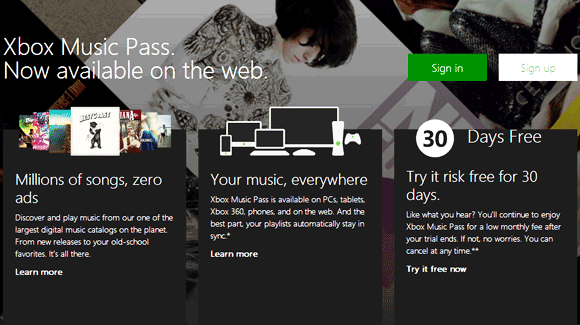 Microsoft Hadirkan Xbox Music Versi Web Online