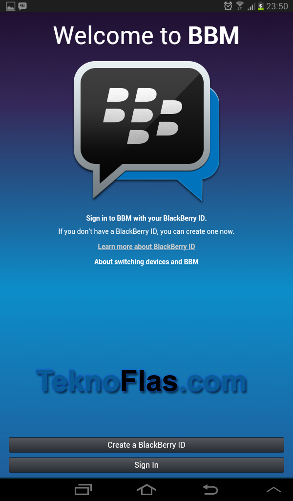 Cara Install BBM Android di Samsung Galaxy Tab Series