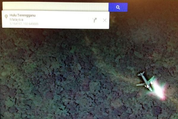 Pesawat Malaysia Airlines MH370 Terlihat Di Google Maps