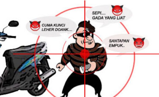 Inilah Beberapa Tips Menghindari Pencurian Kendaraan Bermotor