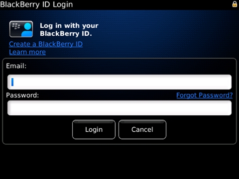 Cara Konfirmasi BlackBerry ID