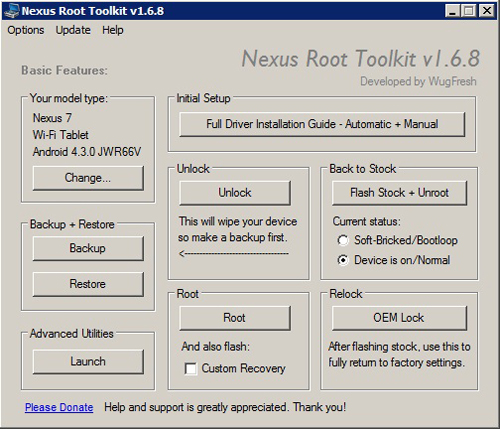 Cara Root Android 4.3 di Nexus 7 1