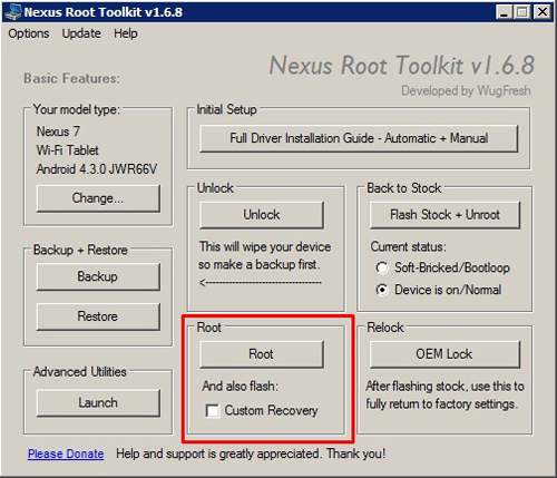 Cara Root Android 4.3 di Nexus 7 1