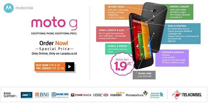 Pre order Motorola Moto G Lazada