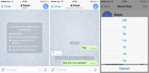 Fitur Line Hidden Chat