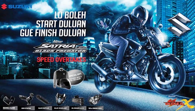 Harga Terbaru Suzuki Satria FU Black Predator Sekitar Rp 20,25 Jutaan