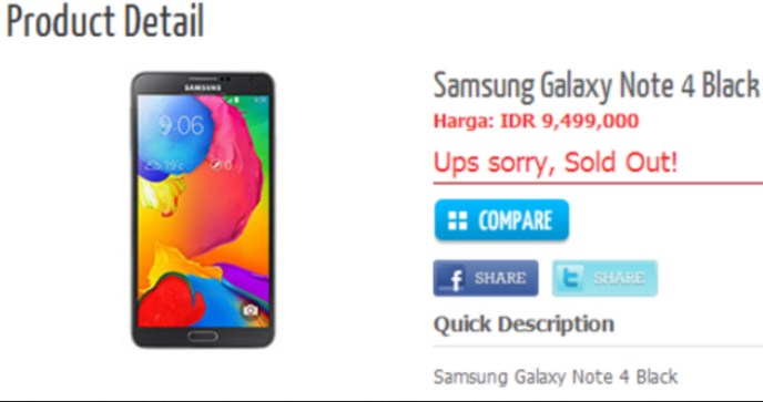 Inikah Harga Galaxy Note 4 untuk Indonesia?