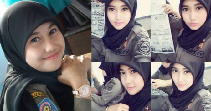 Foto Nurul Habibah, Satpol PP Cantik Asal Pandeglang