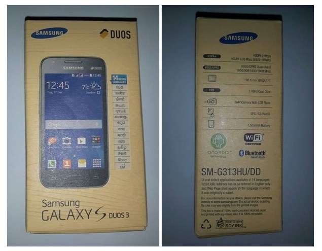 Samsung Galaxy S Duos 3