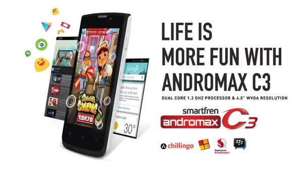 Harga Smartfren Andromax C3 Awal Bulan Oktober 2014