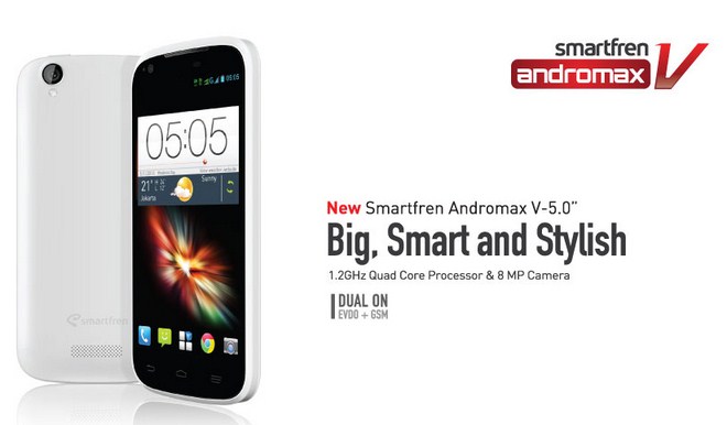 Harga Smartfren Andromax V Terbaru Pertengahan Oktober 2014