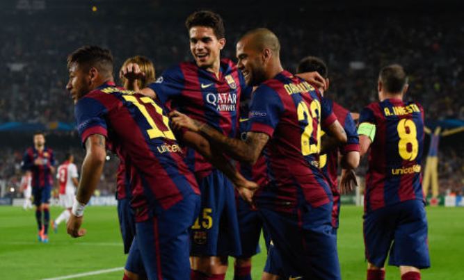 Hasil Barca vs Ajax Liga champions 22 Oktober 2014