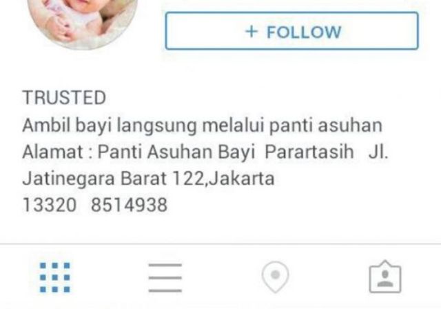 foto akun instagram jual bayi murah