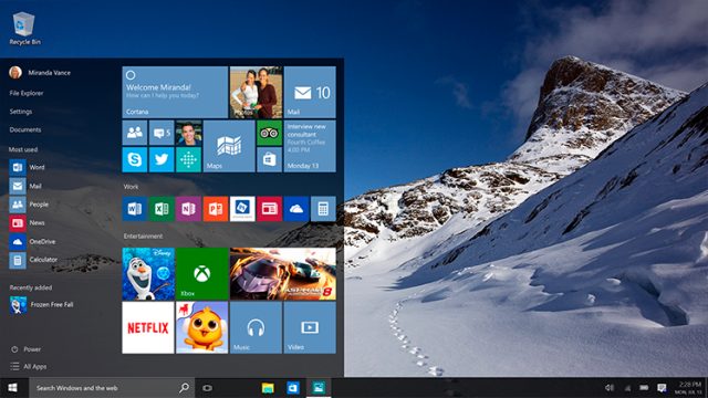 fakta menarik windows 10