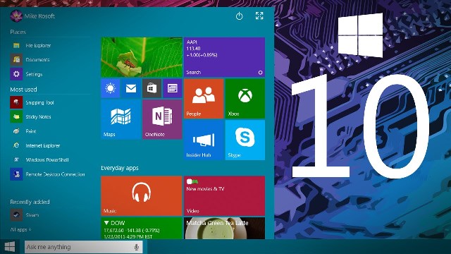 fitur windows 10