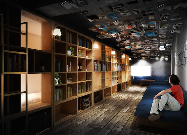 book-bed-hotel-japan-tokyo-bookstore-hostel-1