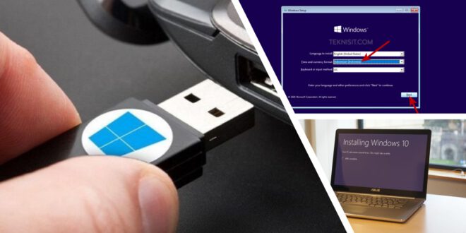 cara instal windows 10 dengan flashdisk